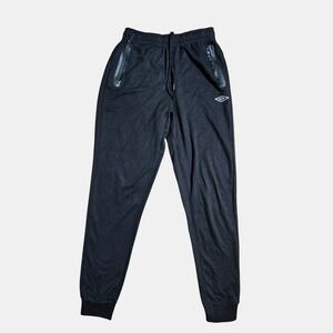 Umbro Womens Elastic Waist Jogger Pants S‎ 28L Side Zipper Pockets Athletic Gym